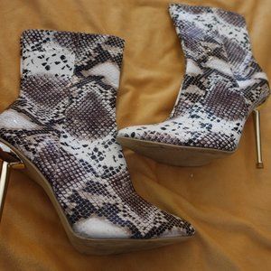 Snake Skin booties